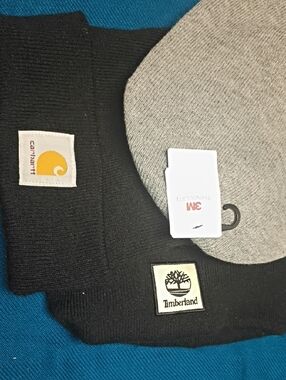 Carhartt Black Beanie - Yellow Logo